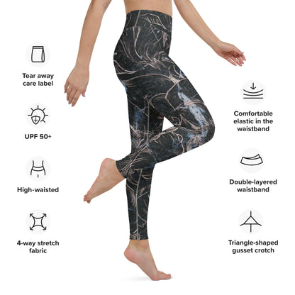 Anacotte's Floral High-Rise Tight Yoga Pants-1