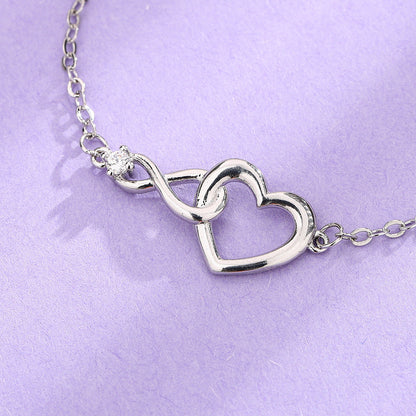 Heart-shape Bracelet Fashion Jewelry Versatile Love Bracelet Gift For