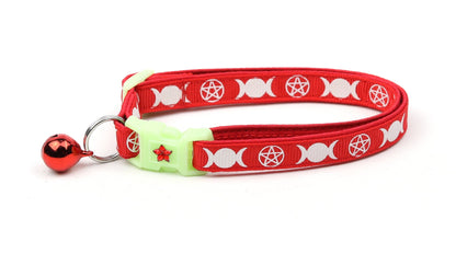 Witch's Familiar on Red Cat Collar-3