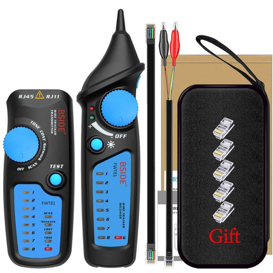 Network cable tracker detecteur FWT81 RJ11/45 Lan Ethernet Phone wire tester Finder Telecom Tool electrified work 48V-0
