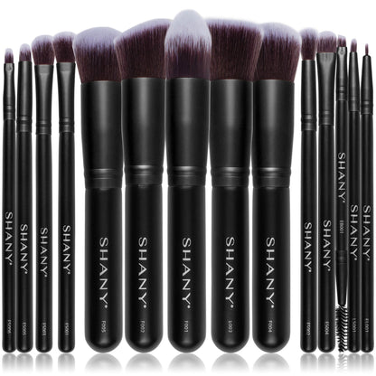 SHANY14 Piece Makeup Brush Set – Elite Cosmetics Brush Collection - Complete Kabuki , Eyes, Face, powder, foundation Makeup Brush Set - SHOP  - BRUSH SETS - ITEM# SH-BR0014-PARENT2