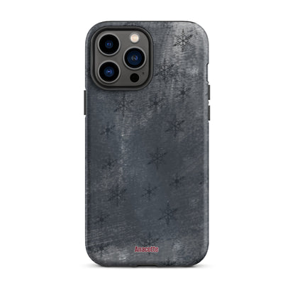 iPhone 14, 13, 12, 11 Christmas Theme iPhone Cases Snow Black Anacotte-18