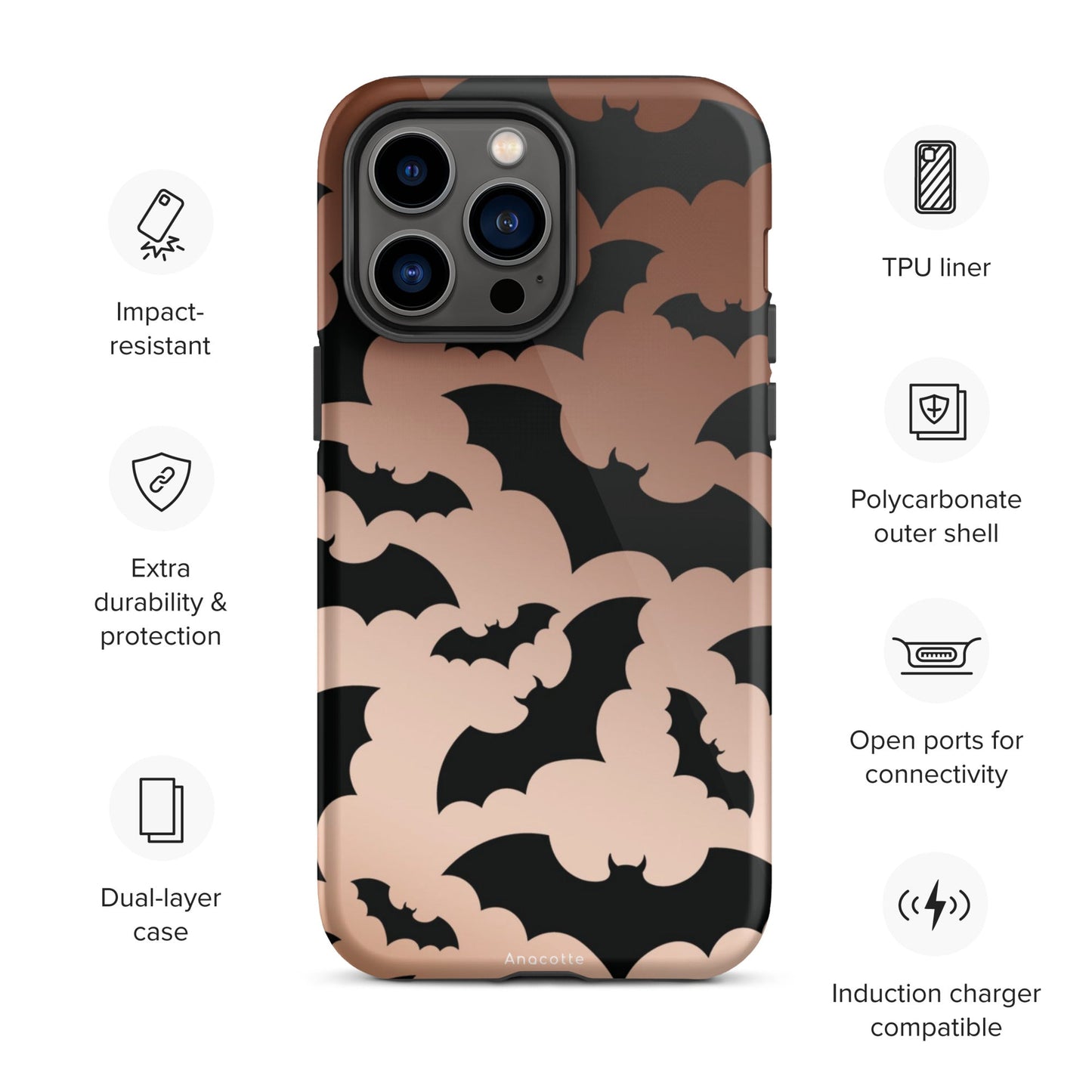 Anacotte Halloween for iPhone 14, 13, 12, 11 Case-1