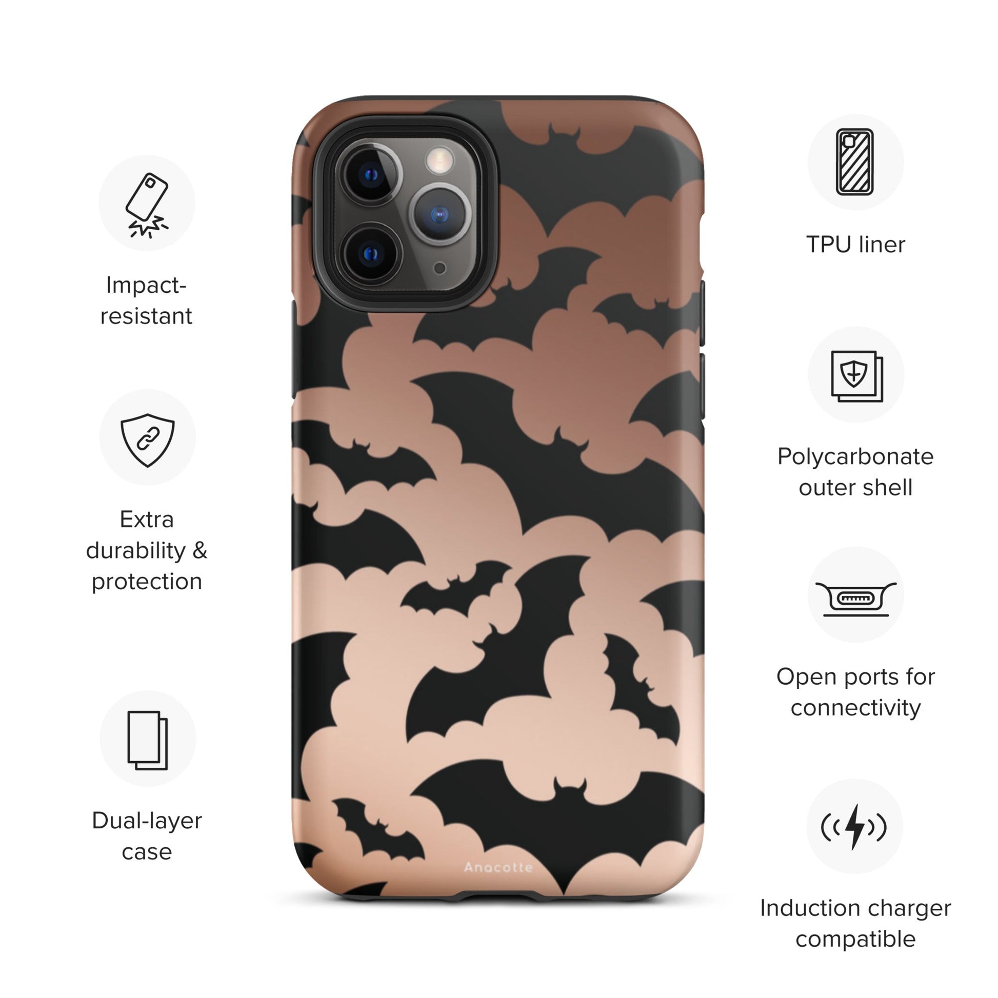 Anacotte Halloween for iPhone 14, 13, 12, 11 Case-17