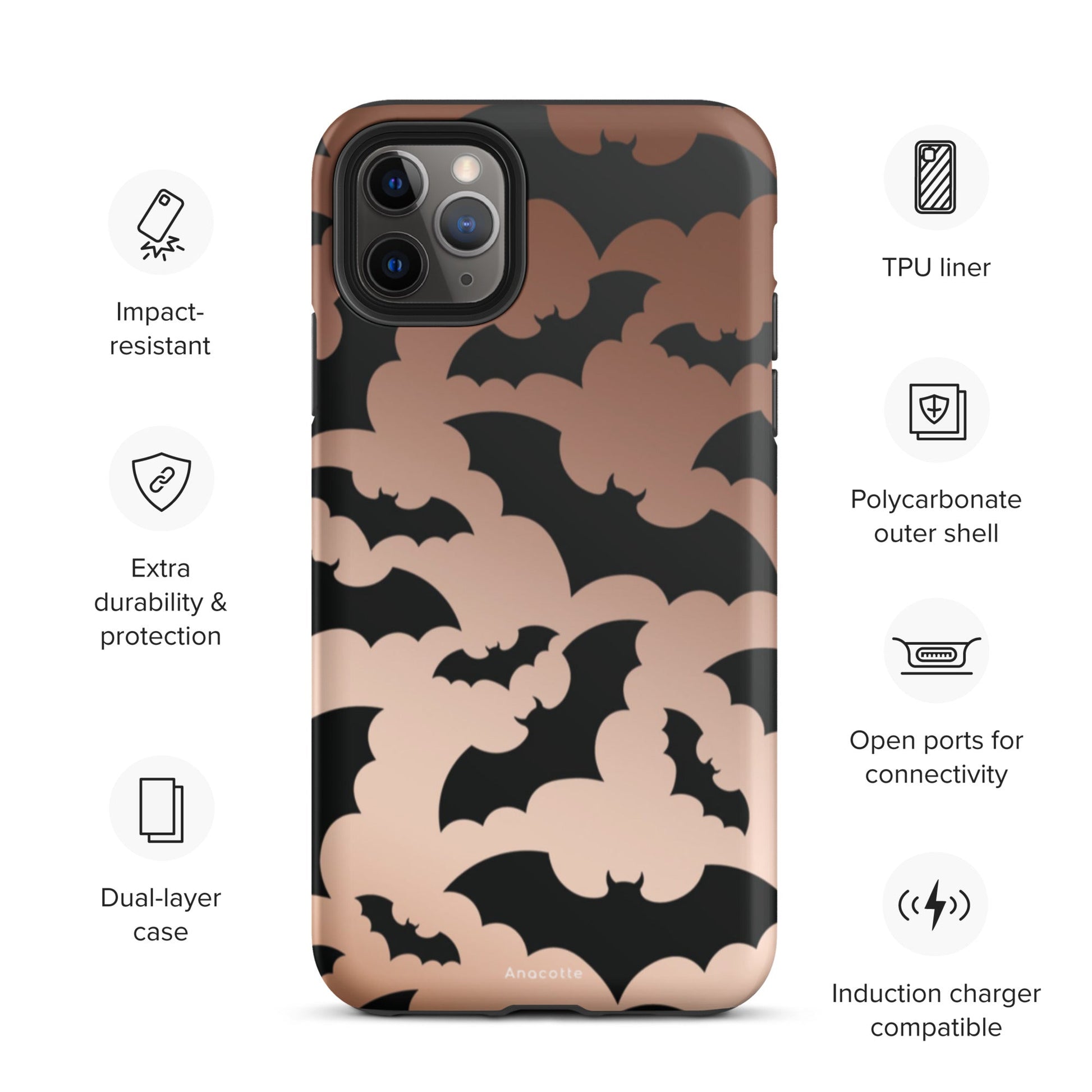 Anacotte Halloween for iPhone 14, 13, 12, 11 Case-18