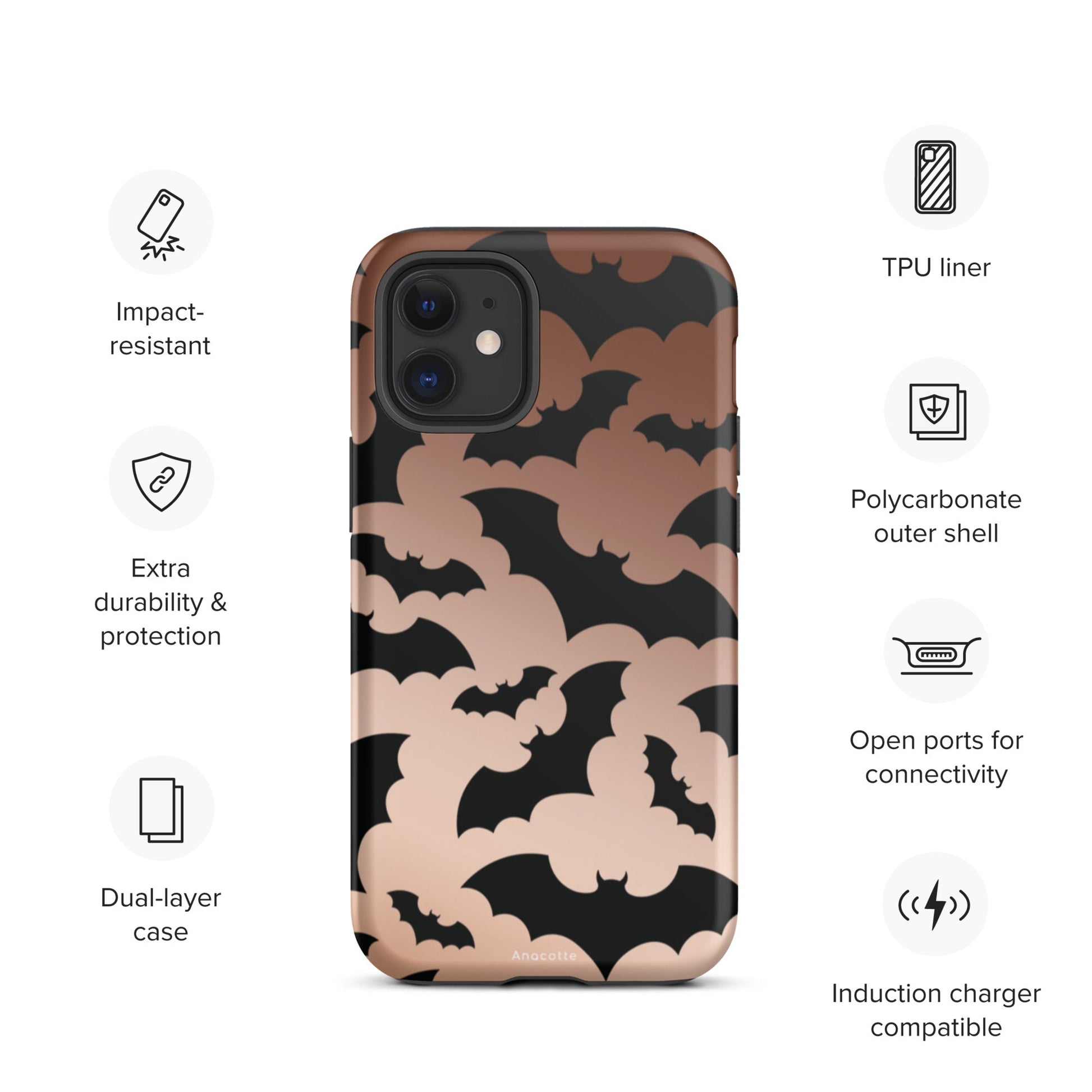 Anacotte Halloween for iPhone 14, 13, 12, 11 Case-19