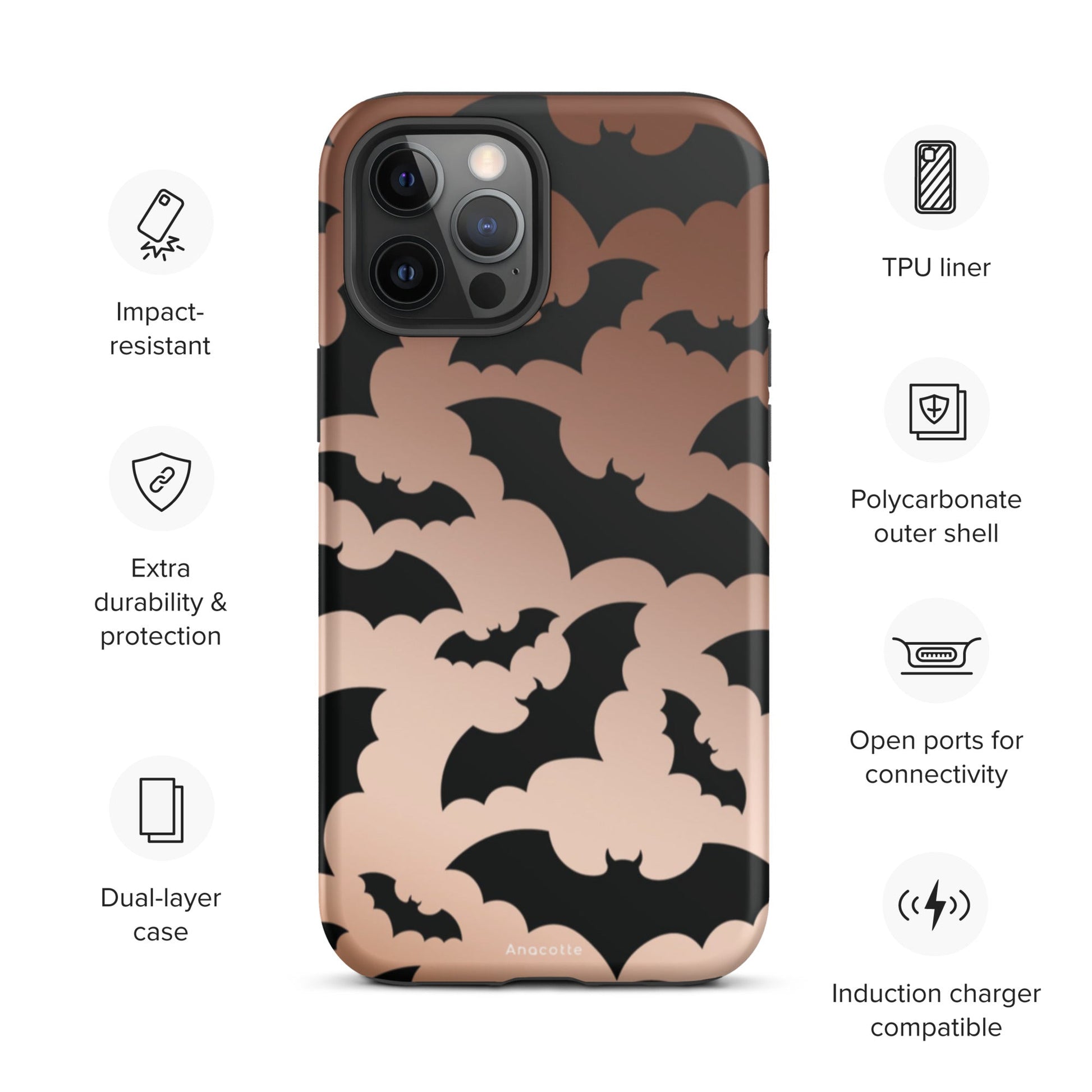 Anacotte Halloween for iPhone 14, 13, 12, 11 Case-22