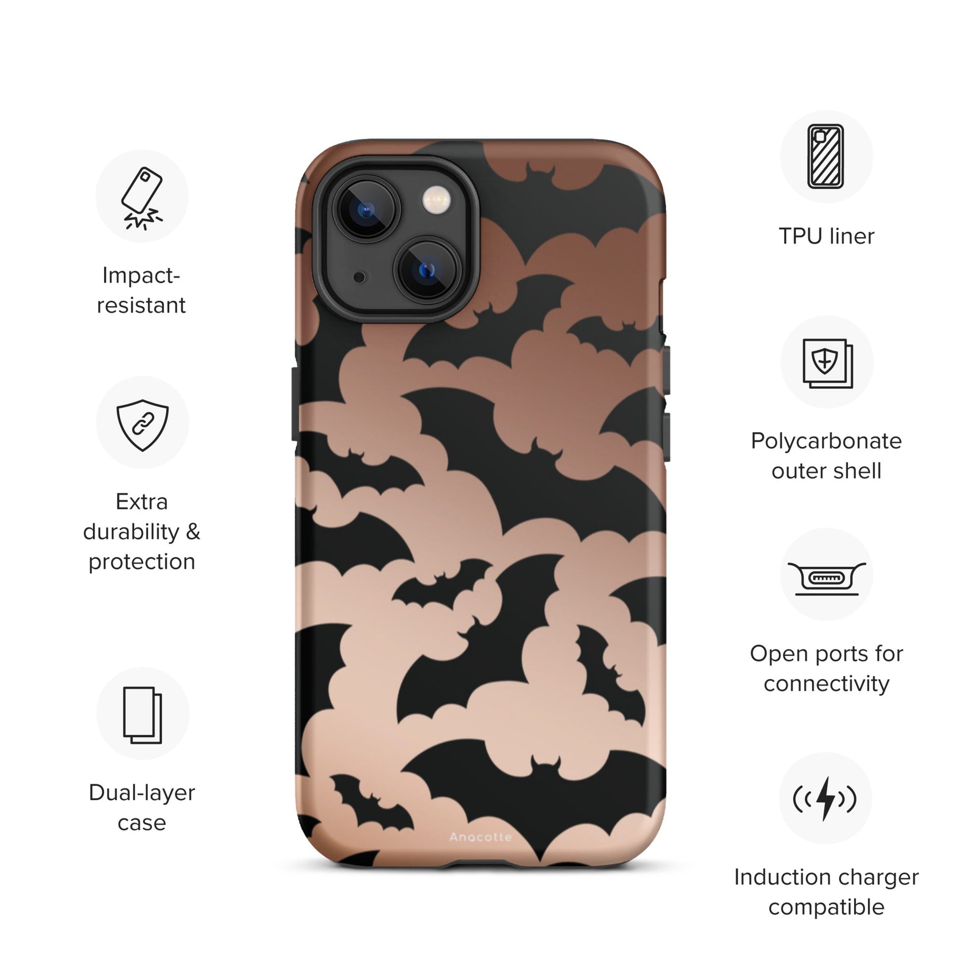 Anacotte Halloween for iPhone 14, 13, 12, 11 Case-24