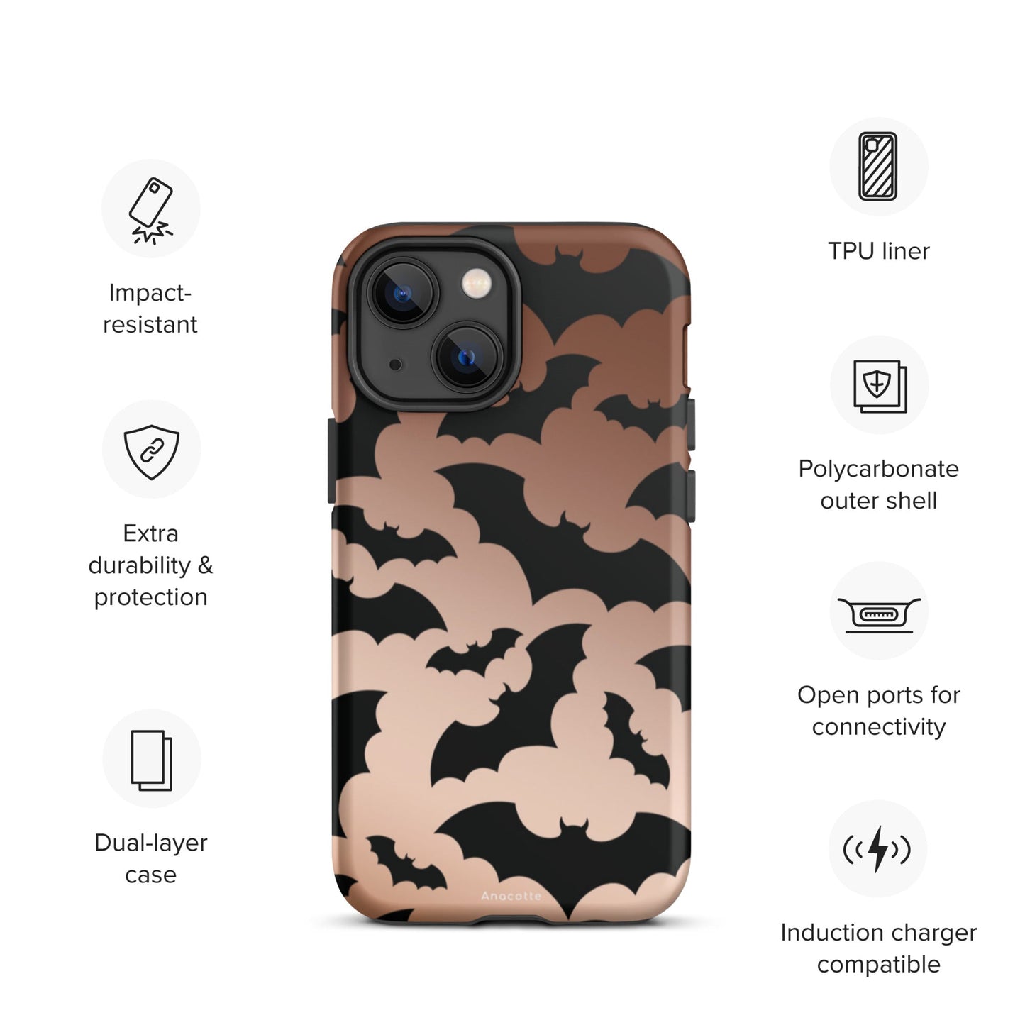 Anacotte Halloween for iPhone 14, 13, 12, 11 Case-23