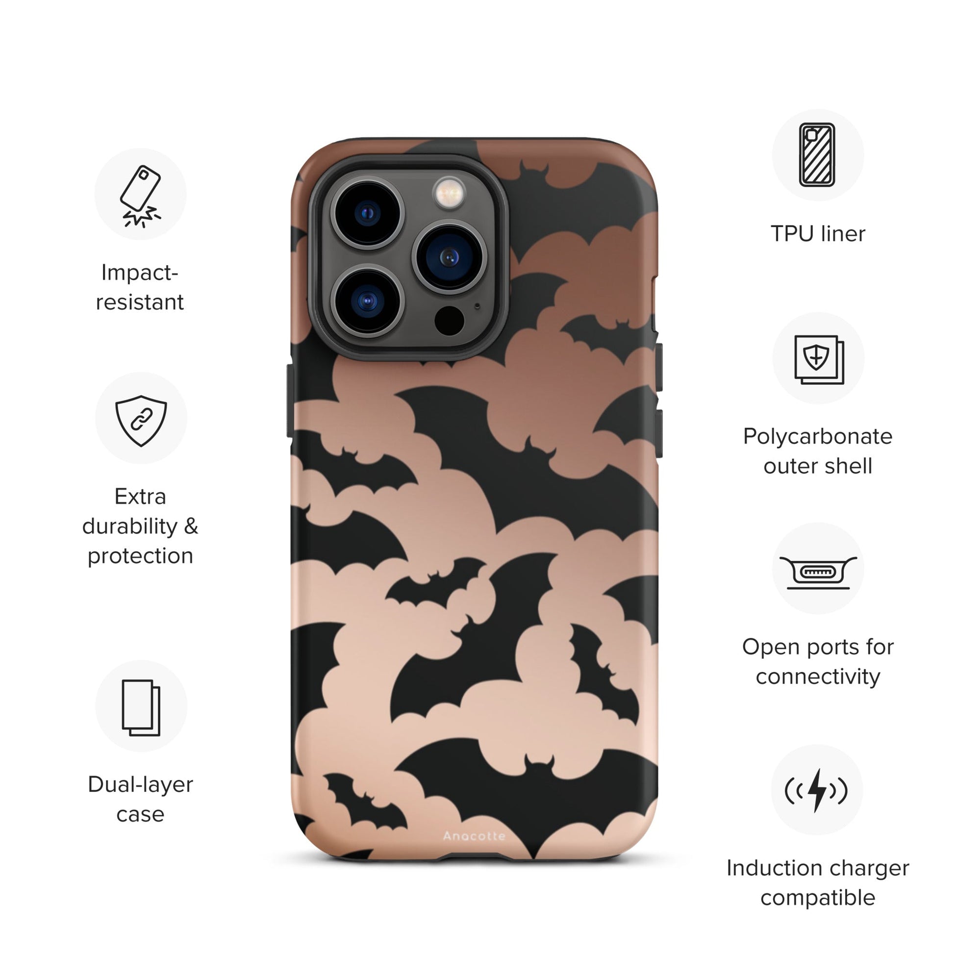 Anacotte Halloween for iPhone 14, 13, 12, 11 Case-25