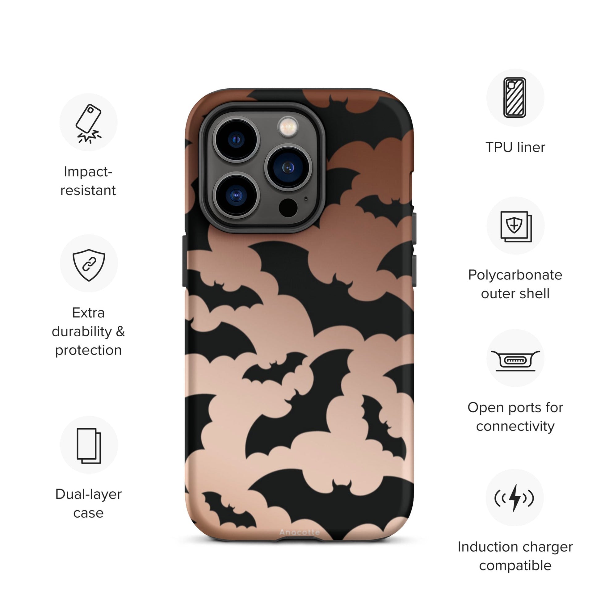 Anacotte Halloween for iPhone 14, 13, 12, 11 Case-29