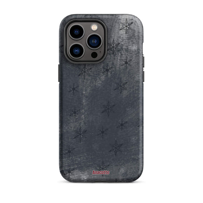 iPhone 14, 13, 12, 11 Christmas Theme iPhone Cases Snow Black Anacotte-30